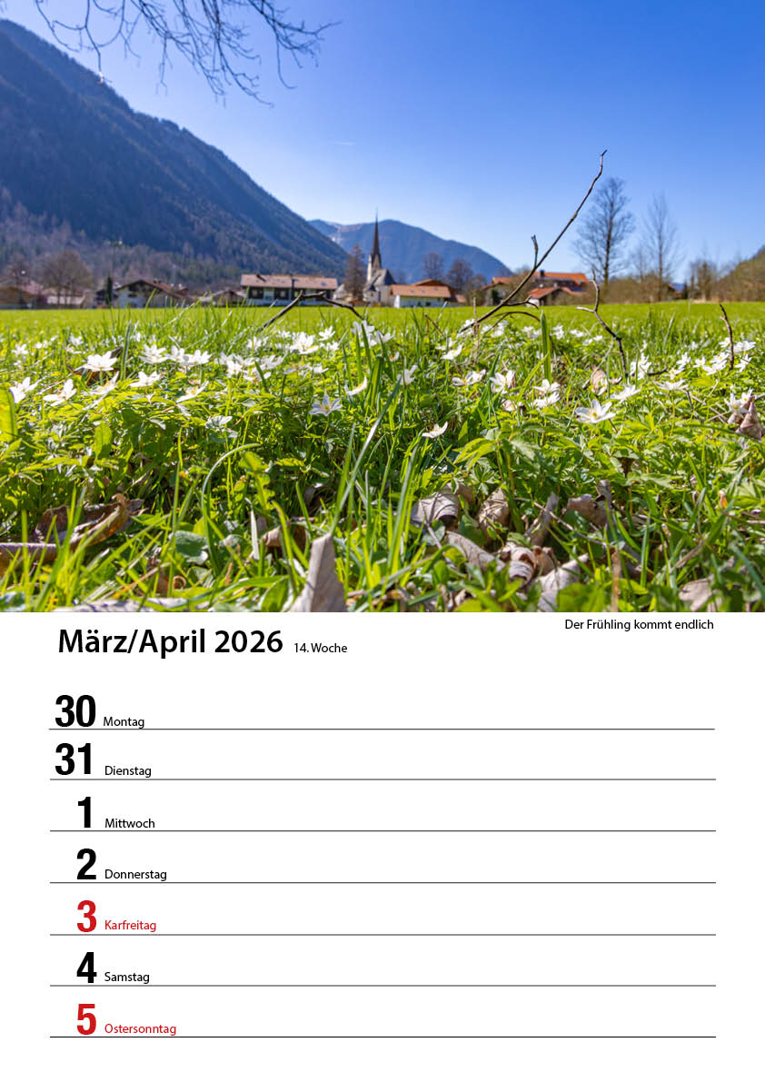 Bayrischzell Wochenkalender 2026 (Limited Edition) – Bild 16