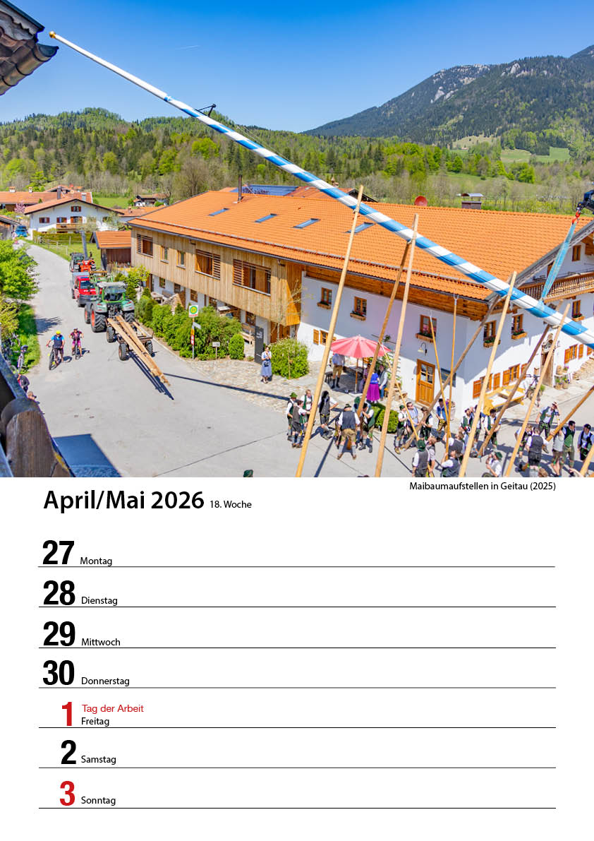 Bayrischzell Wochenkalender 2026 (Limited Edition) – Bild 20