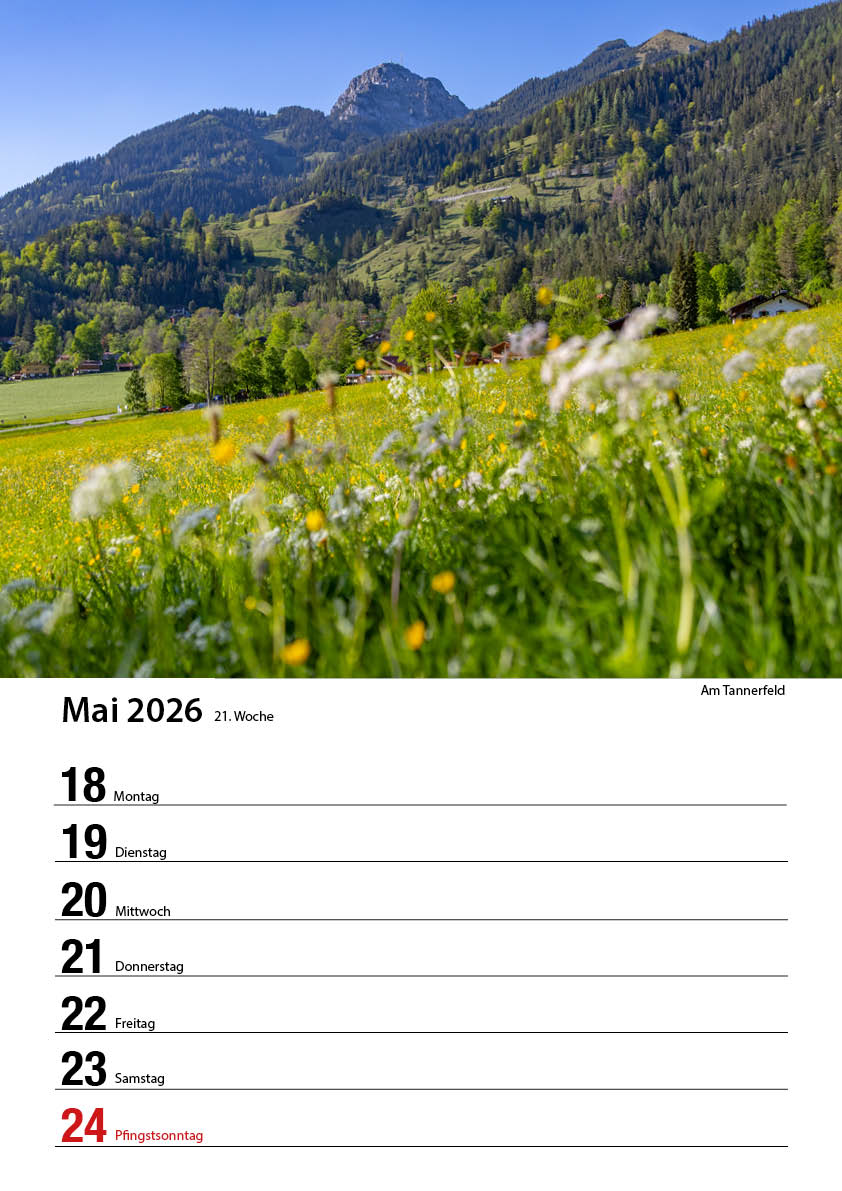 Bayrischzell Wochenkalender 2026 (Limited Edition) – Bild 23