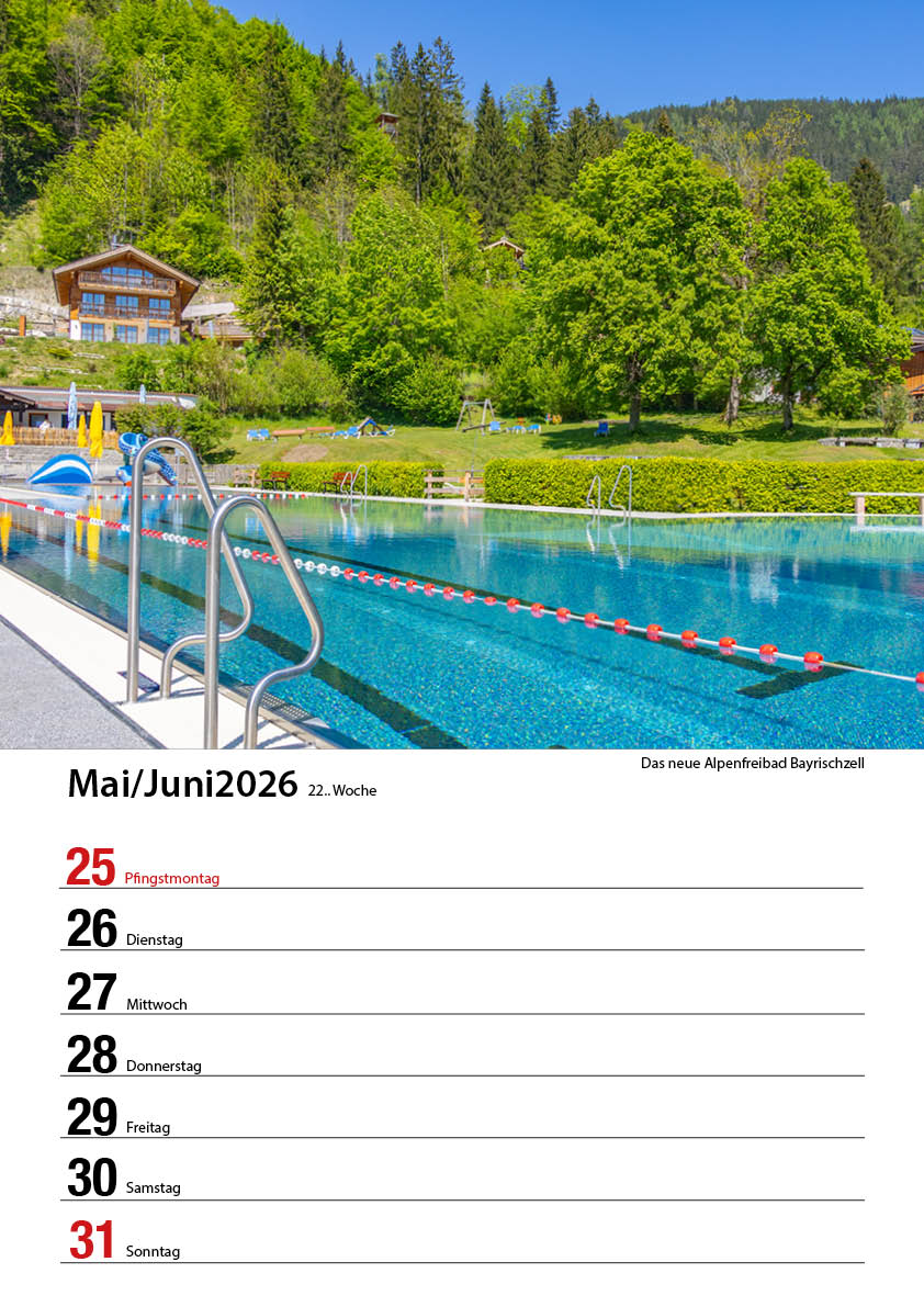 Bayrischzell Wochenkalender 2026 (Limited Edition) – Bild 24