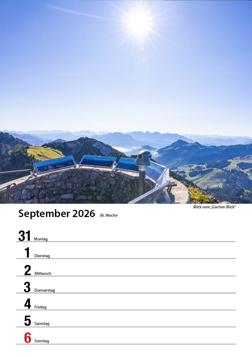 Bayrischzell Wochenkalender 2026 (Limited Edition) – Bild 38