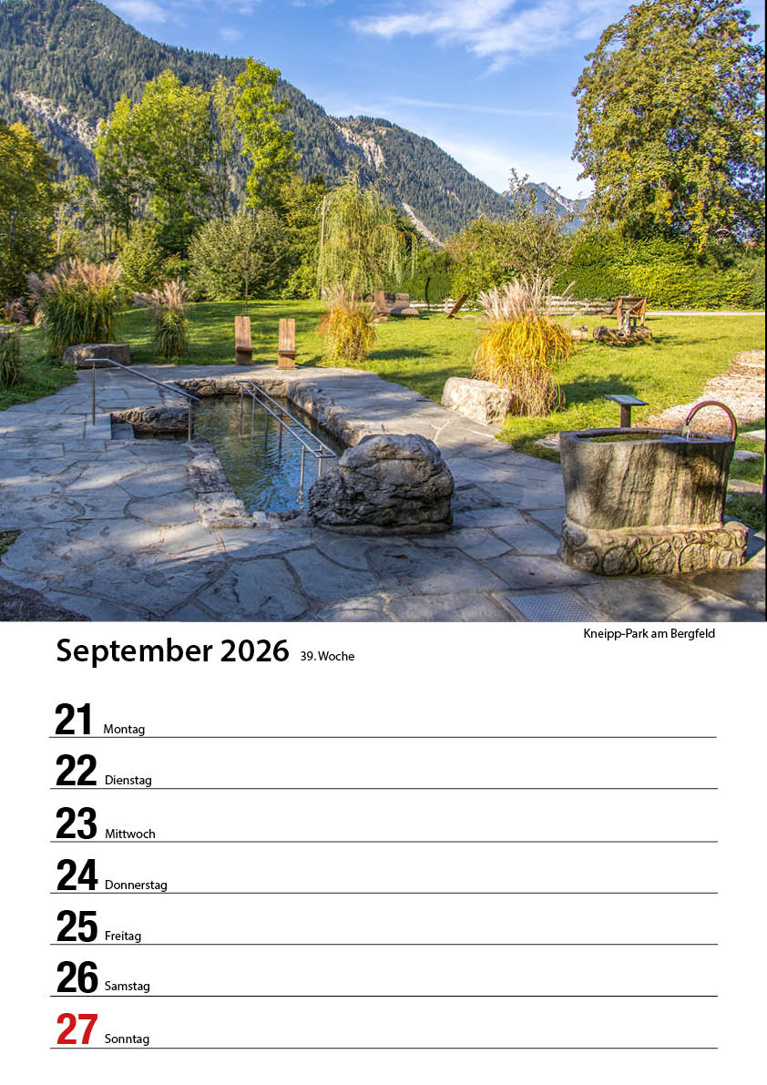 Bayrischzell Wochenkalender 2026 (Limited Edition) – Bild 41