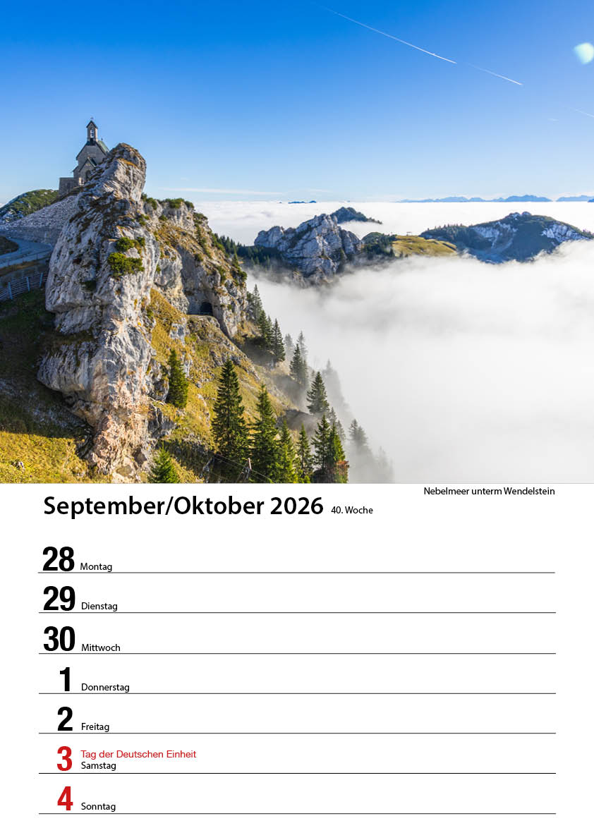 Bayrischzell Wochenkalender 2026 (Limited Edition) – Bild 42