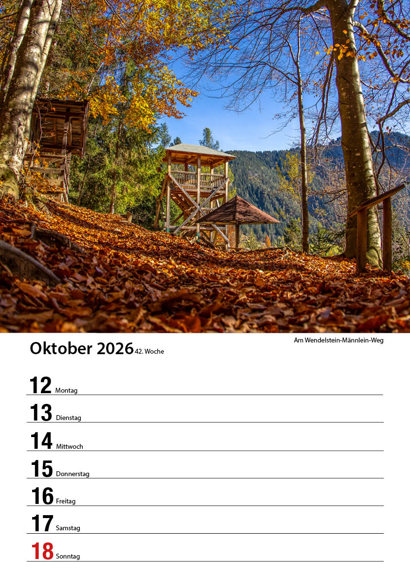 Bayrischzell Wochenkalender 2026 (Limited Edition) – Bild 44