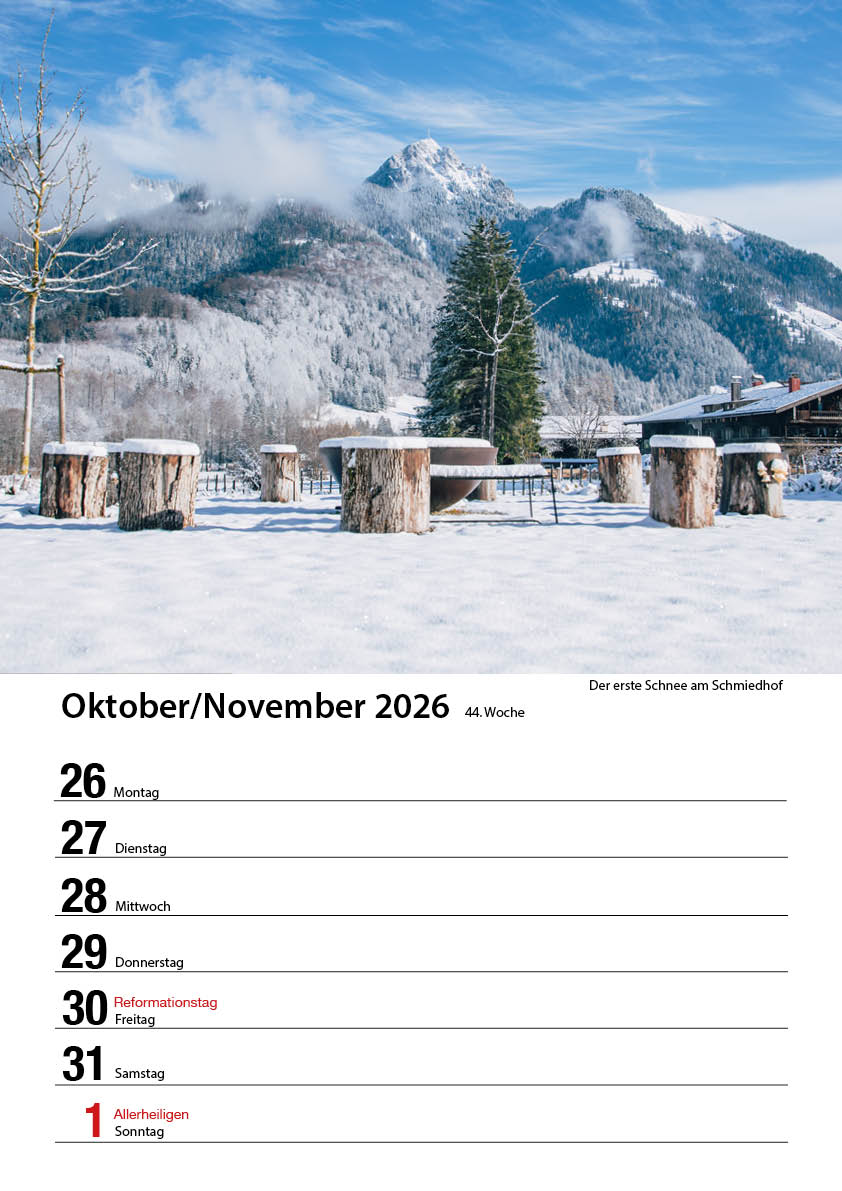 Bayrischzell Wochenkalender 2026 (Limited Edition) – Bild 46