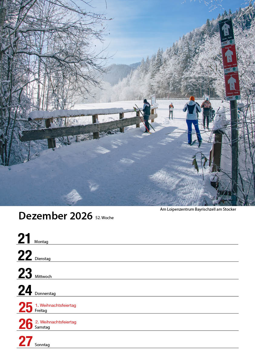 Bayrischzell Wochenkalender 2026 (Limited Edition) – Bild 54