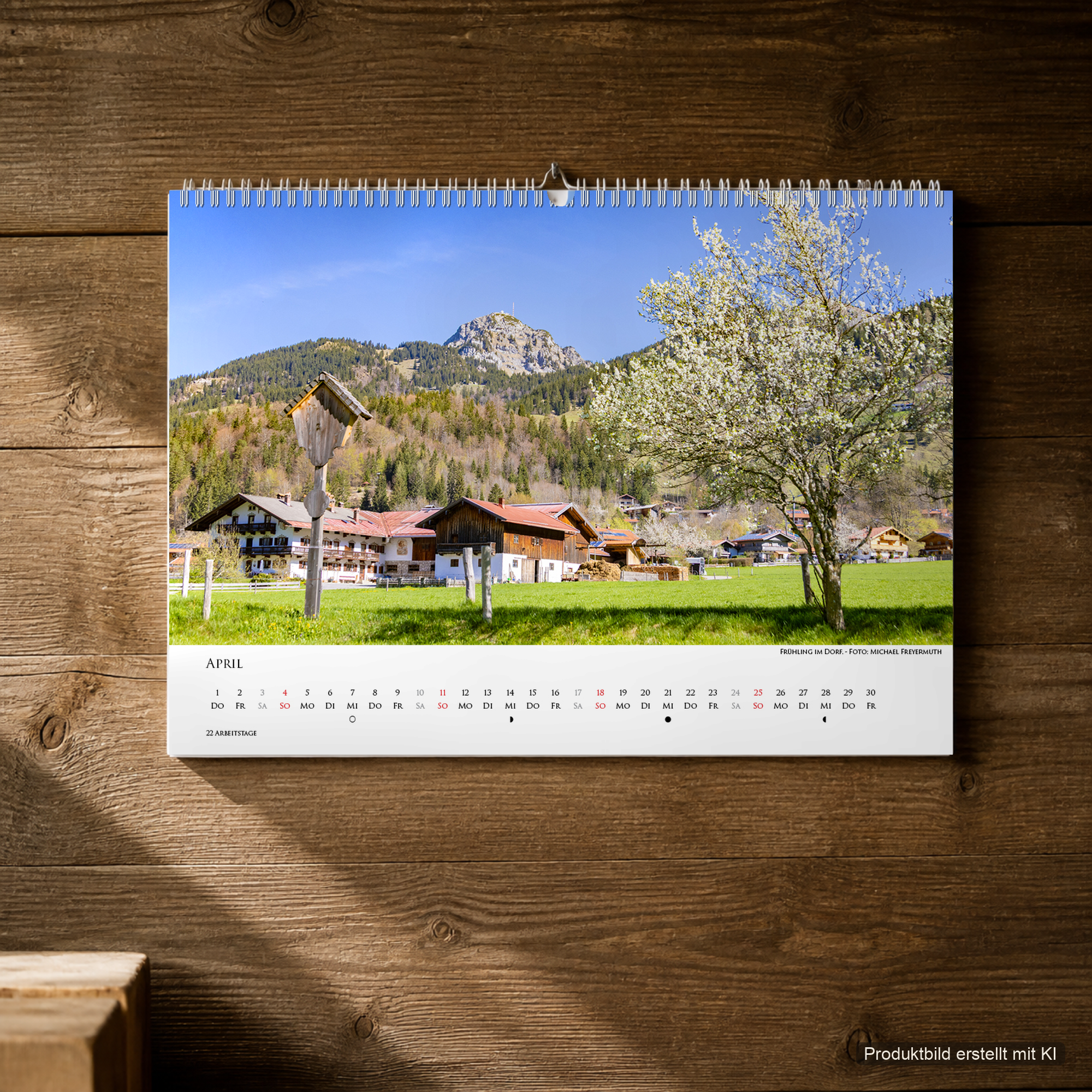 April aus dem Bayrischzell Monatskalender 2027