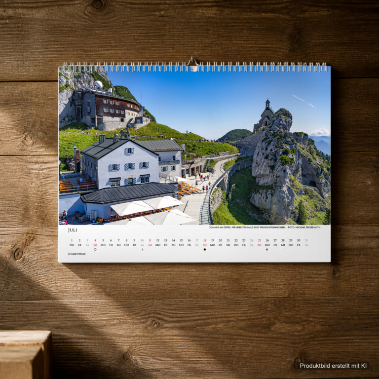 Juli, Motiv aus dem Bayrischzell Monatskalender 2027 Fotoedition