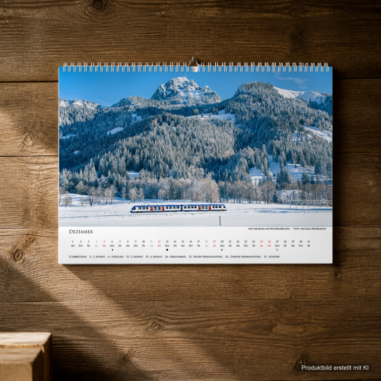 Dezember, Motiv aus dem Bayrischzell Monatskalender 2027 Fotoedition