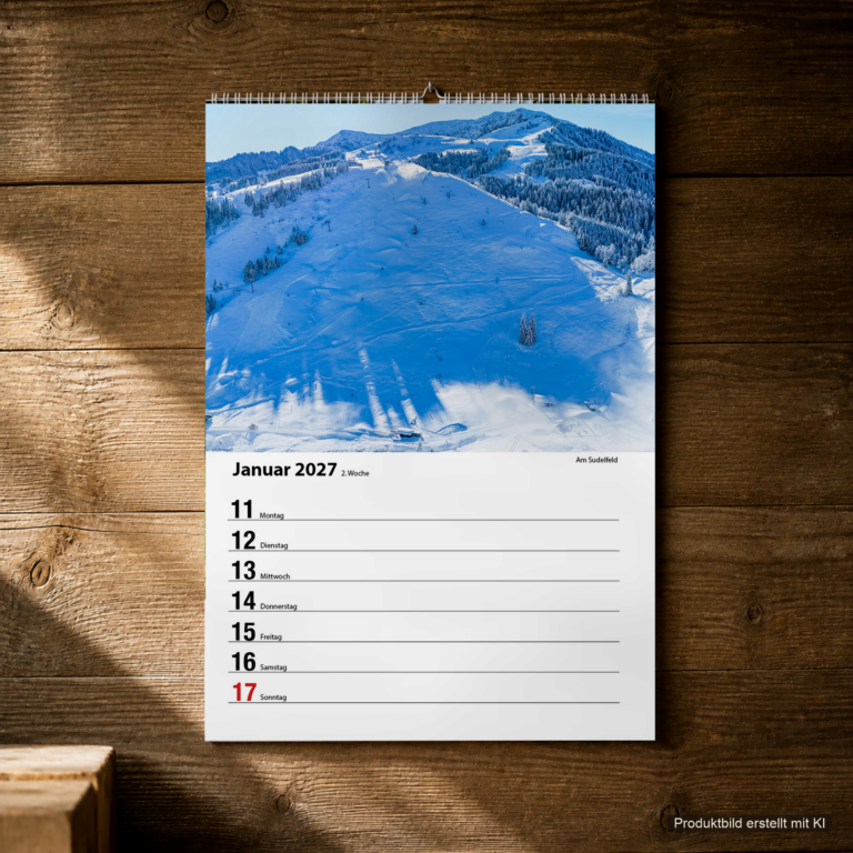 Woche 02, Motiv aus dem Bayrischzell Wochenkalender 2027 Fotoedition