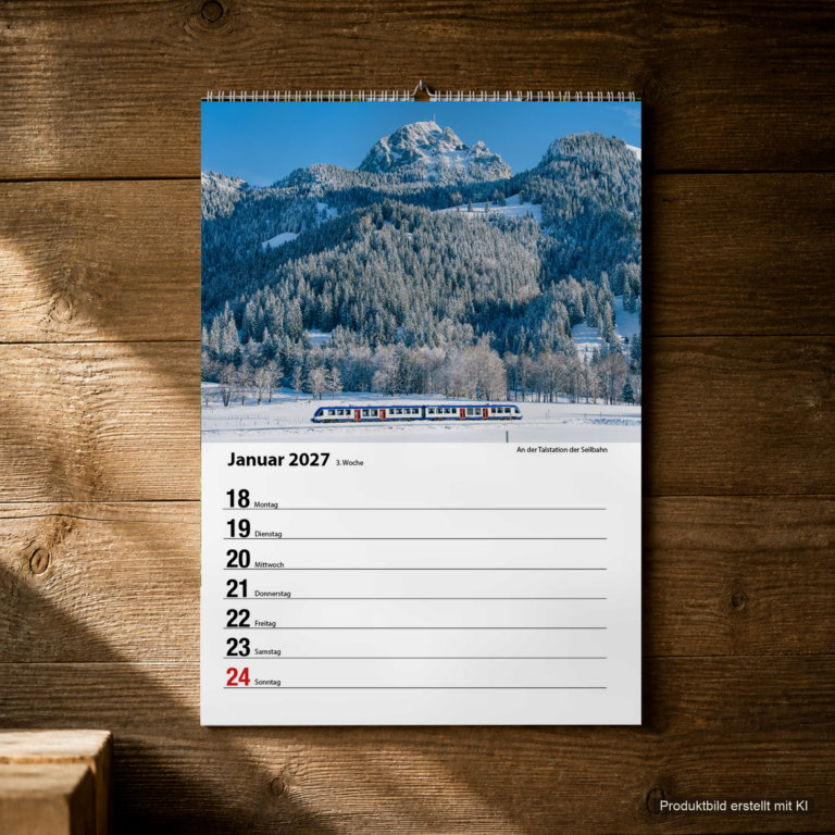Woche 03, Motiv aus dem Bayrischzell Wochenkalender 2027 Fotoedition