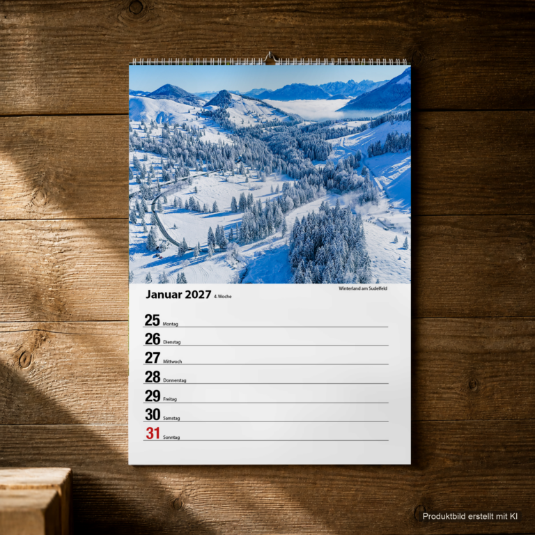 Woche 04, Motiv aus dem Bayrischzell Wochenkalender 2027 Fotoedition