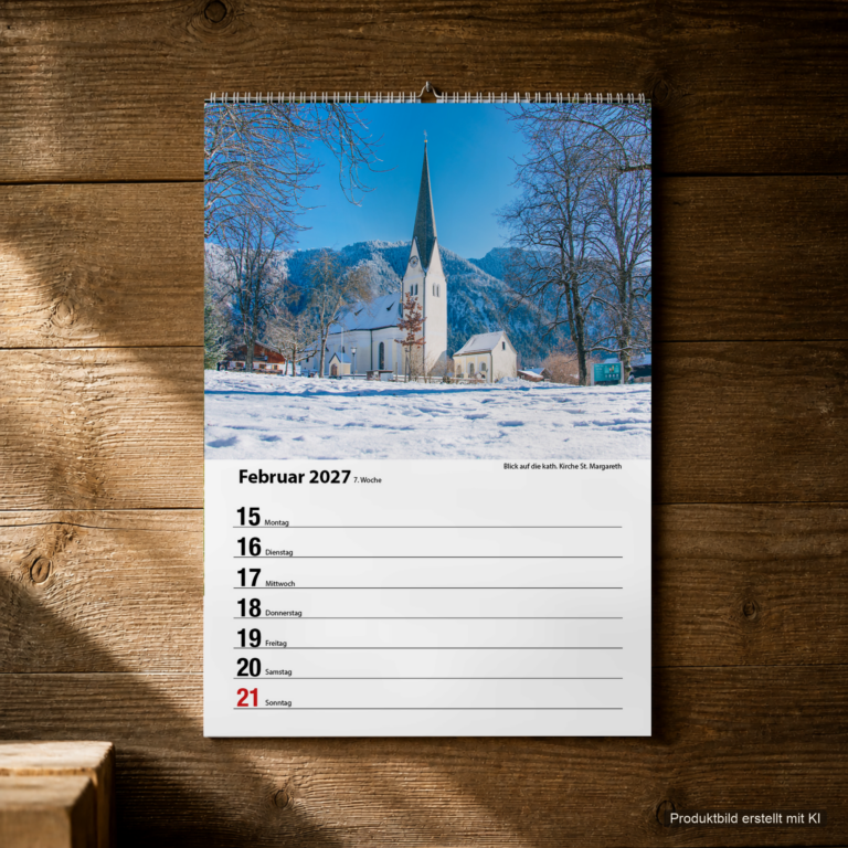 Woche 07, Motiv aus dem Bayrischzell Wochenkalender 2027 Fotoedition