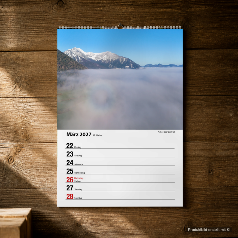 Woche 12, Motiv aus dem Bayrischzell Wochenkalender 2027 Fotoedition
