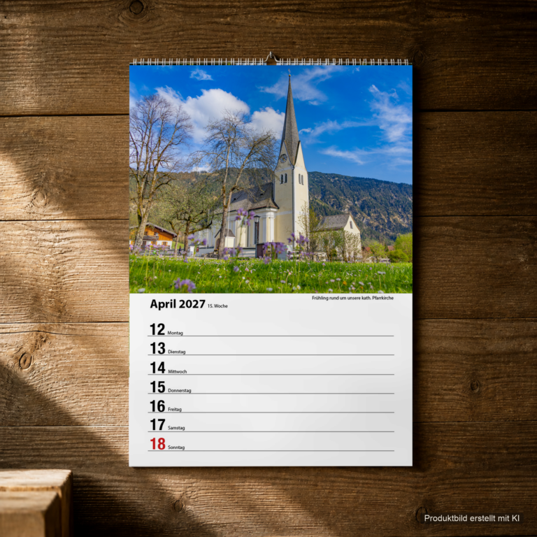 Woche 15, Motiv aus dem Bayrischzell Wochenkalender 2027 Fotoedition