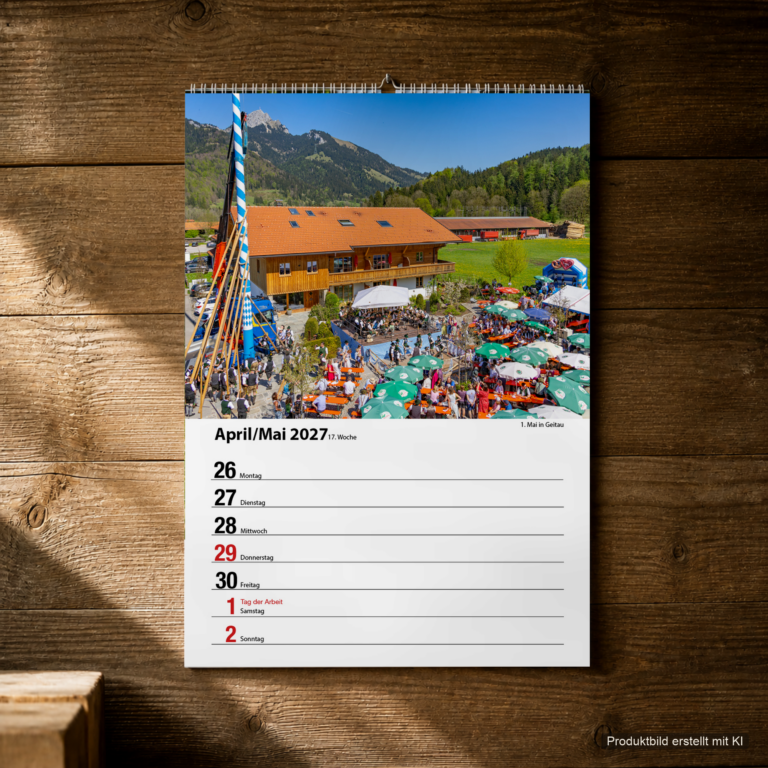 Woche 17, Motiv aus dem Bayrischzell Wochenkalender 2027 Fotoedition