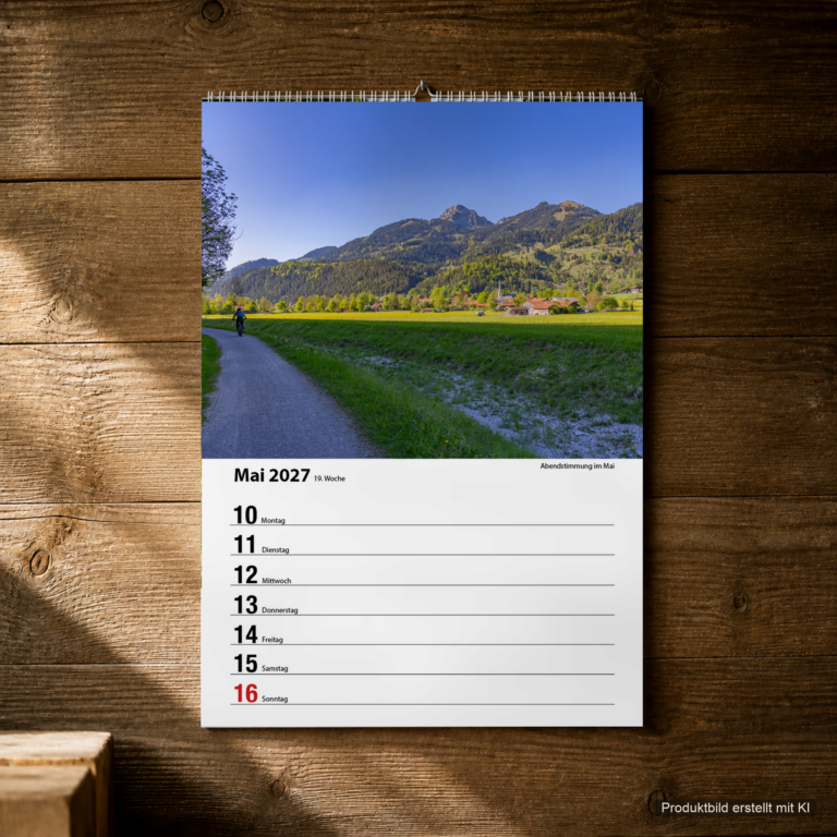 Woche 19, Motiv aus dem Bayrischzell Wochenkalender 2027 Fotoedition