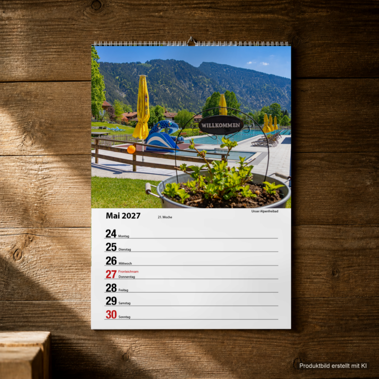 Woche 21, Motiv aus dem Bayrischzell Wochenkalender 2027 Fotoedition