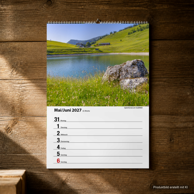 Woche 22, Motiv aus dem Bayrischzell Wochenkalender 2027 Fotoedition
