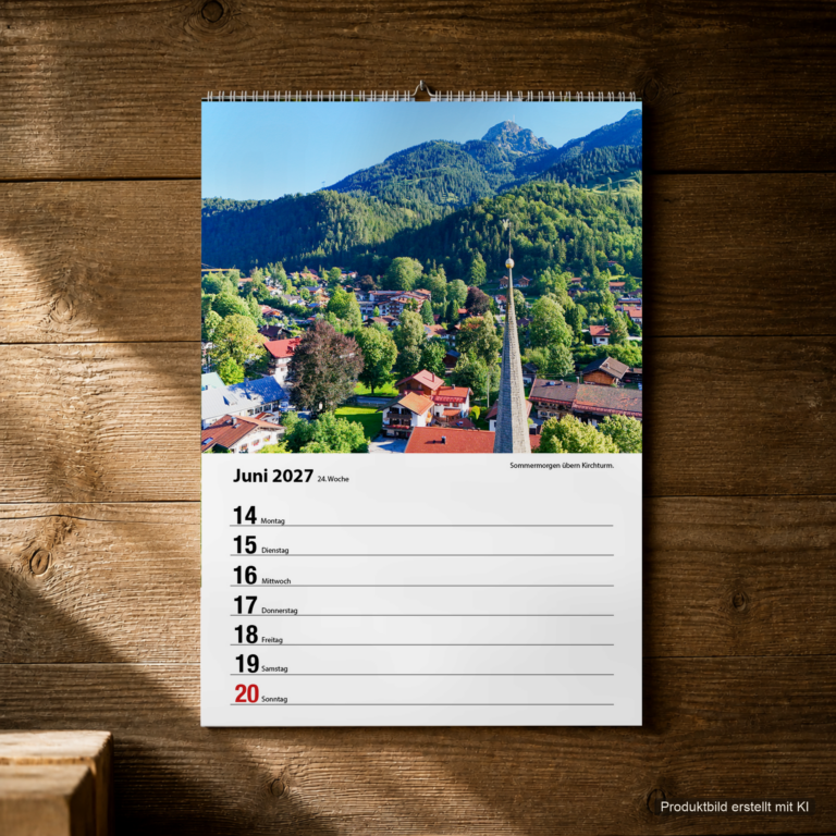 Woche 24, Motiv aus dem Bayrischzell Wochenkalender 2027 Fotoedition