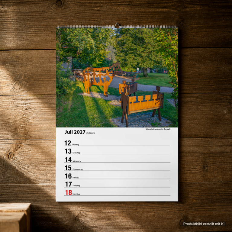 Woche 28, Motiv aus dem Bayrischzell Wochenkalender 2027 Fotoedition