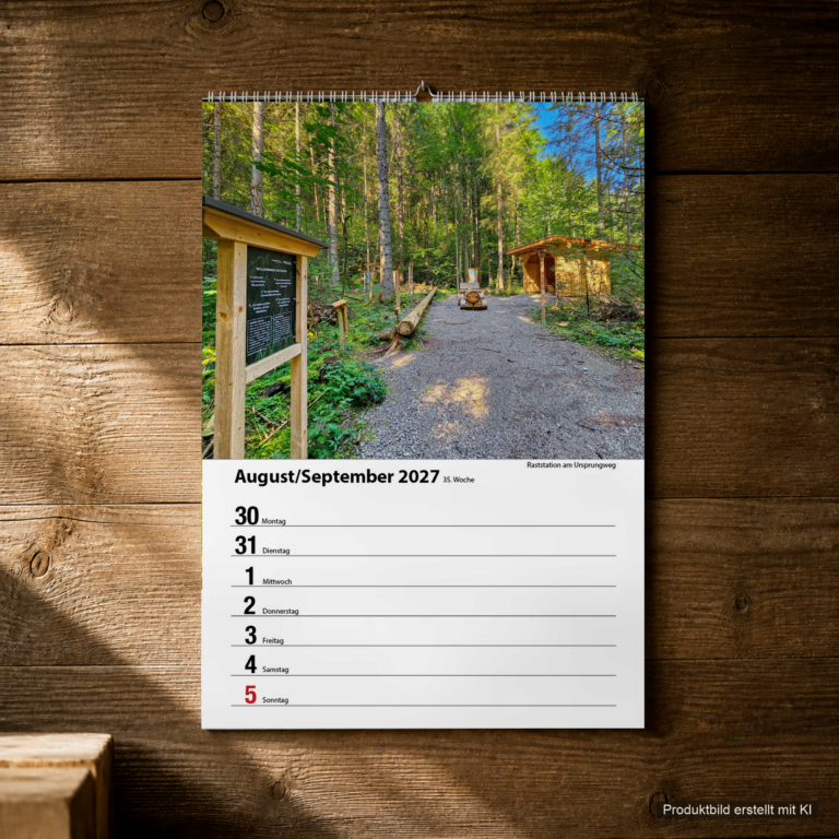 Woche 35, Motiv aus dem Bayrischzell Wochenkalender 2027 Fotoedition