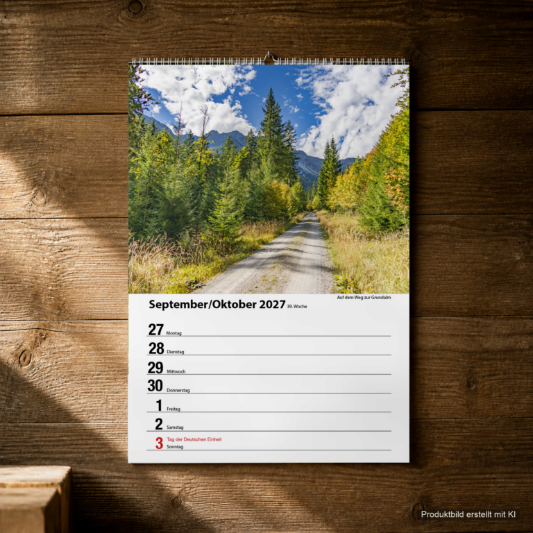 Woche 39, Motiv aus dem Bayrischzell Wochenkalender 2027 Fotoedition