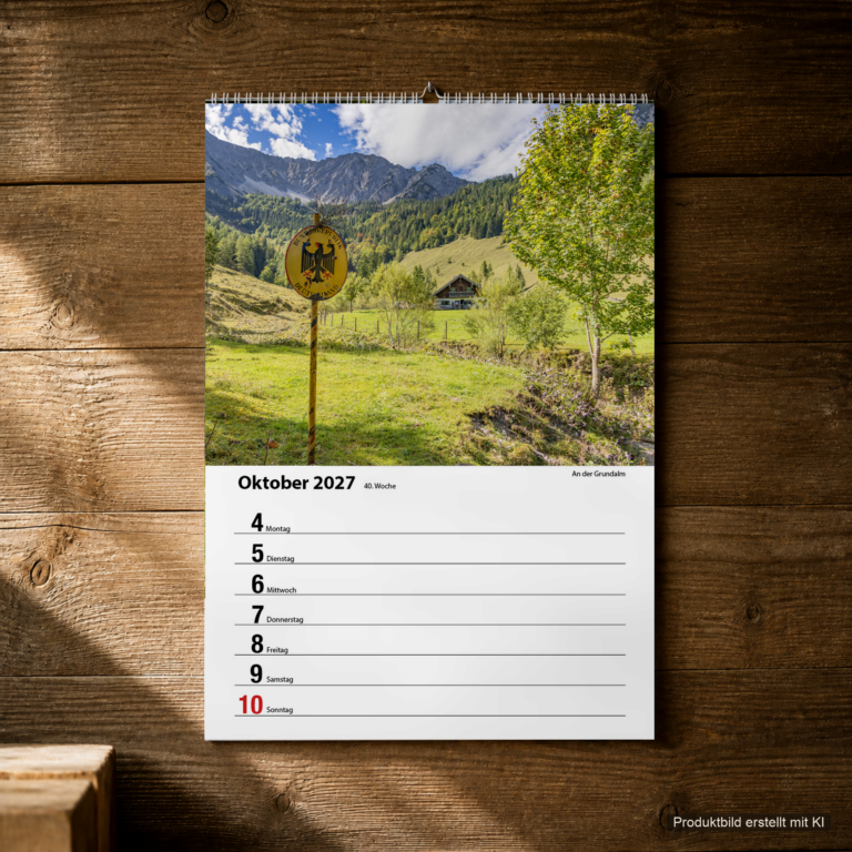 Woche 40, Motiv aus dem Bayrischzell Wochenkalender 2027 Fotoedition