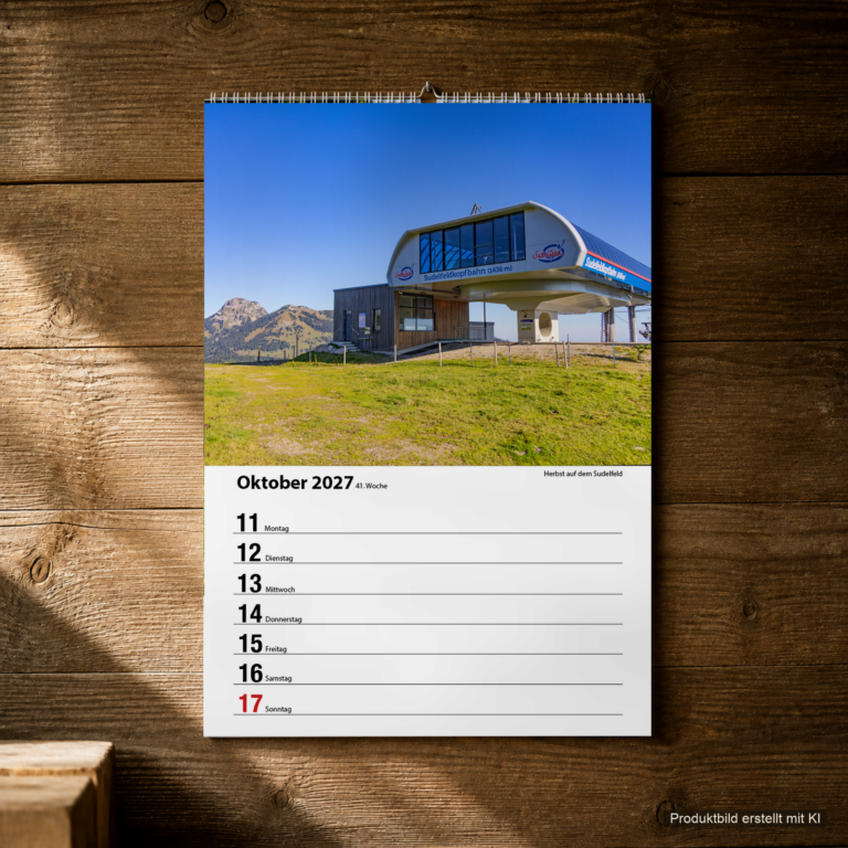 Woche 41, Motiv aus dem Bayrischzell Wochenkalender 2027 Fotoedition