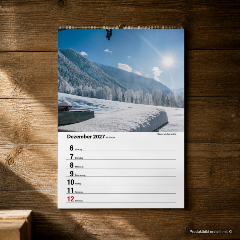 Woche 49, Motiv aus dem Bayrischzell Wochenkalender 2027 Fotoedition
