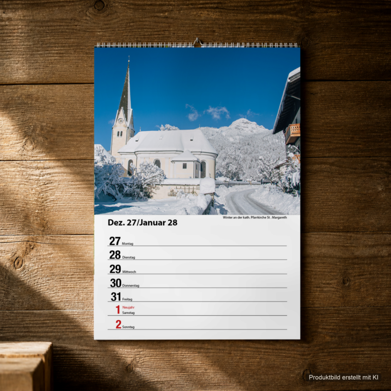 Woche 52, Motiv aus dem Bayrischzell Wochenkalender 2027 Fotoedition