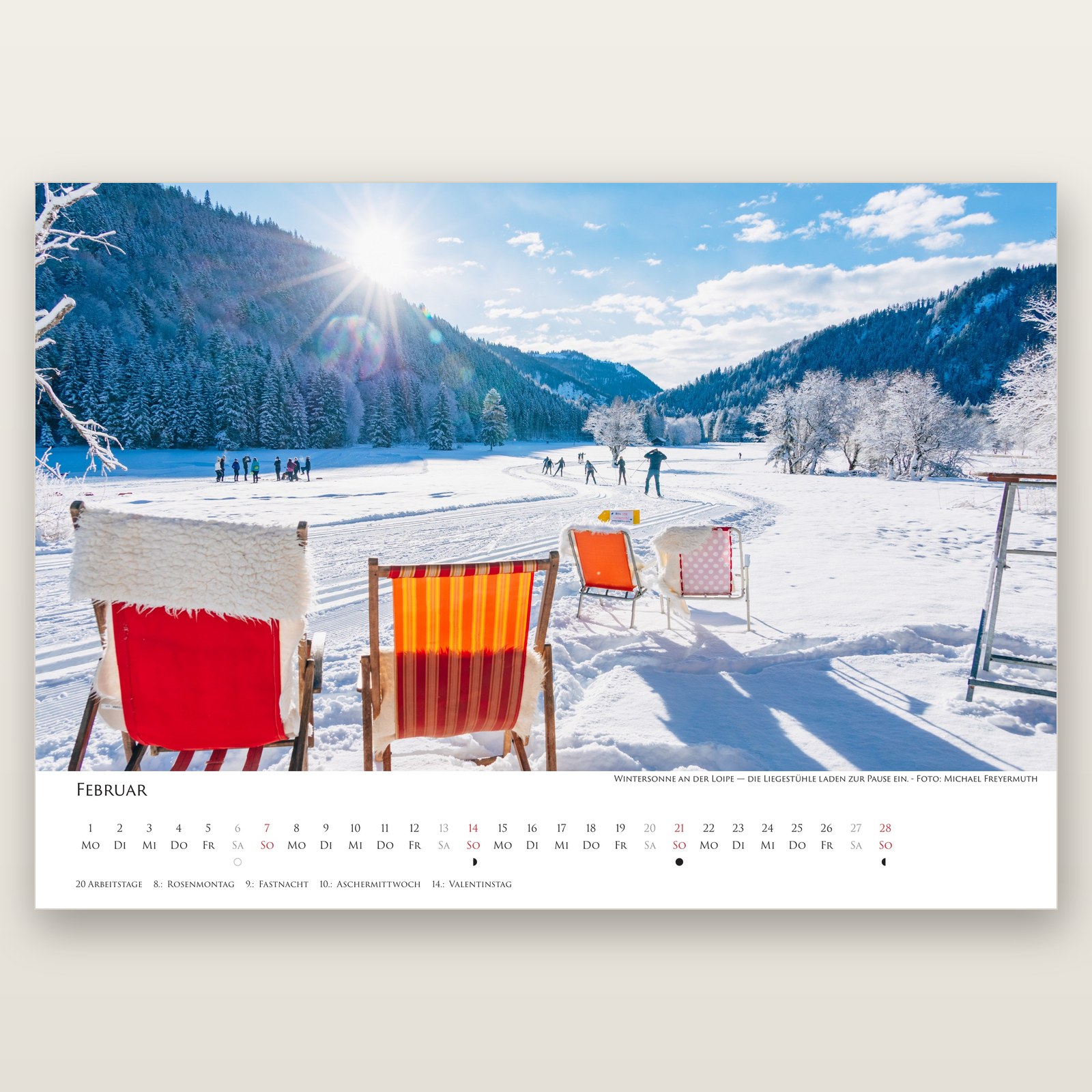 Februar aus dem Bayrischzell Monatskalender 2027