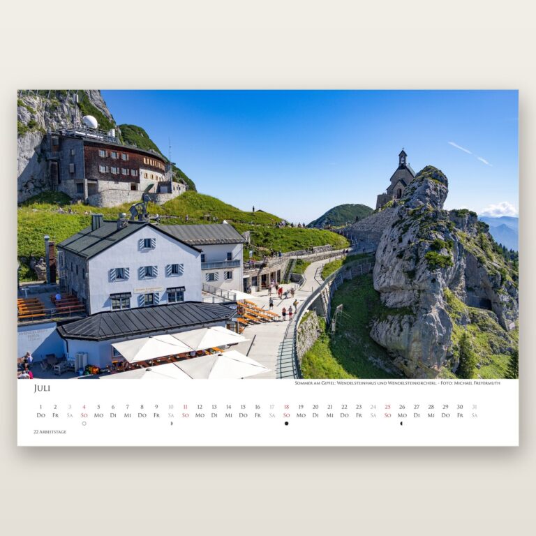 Juli, Motiv aus dem Bayrischzell Monatskalender 2027 Fotoedition