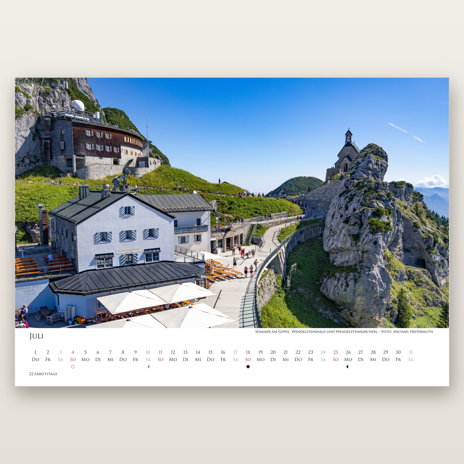 Juli aus dem Bayrischzell Monatskalender 2027