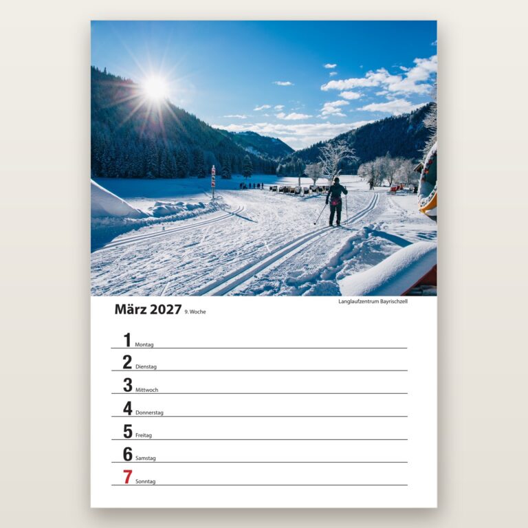 Woche 09, Motiv aus dem Bayrischzell Wochenkalender 2027 Fotoedition