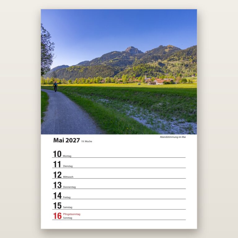 Woche 19, Motiv aus dem Bayrischzell Wochenkalender 2027 Fotoedition
