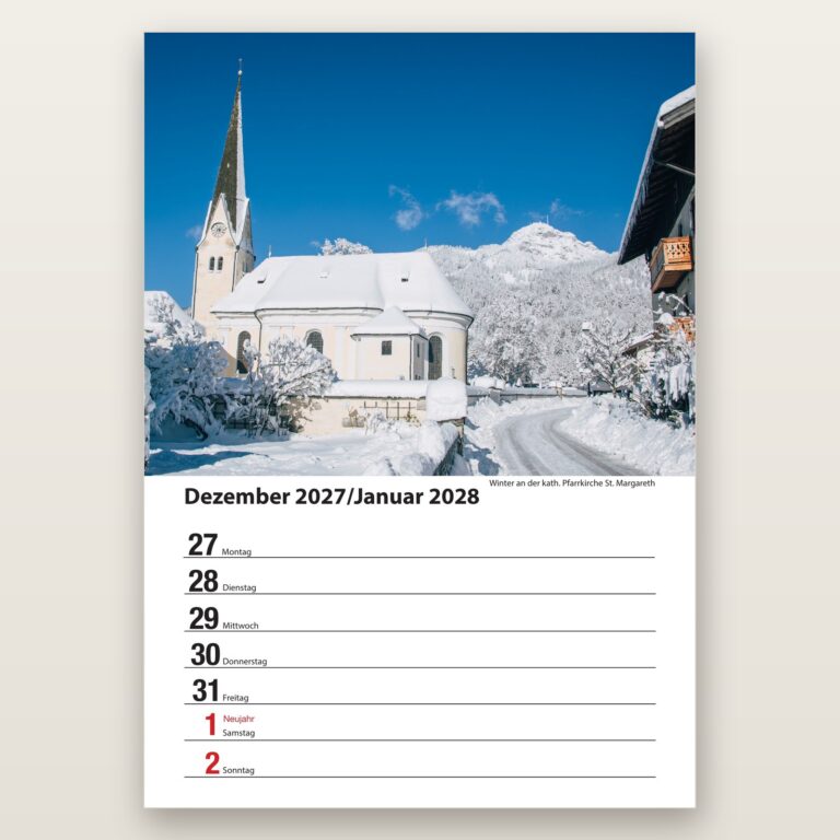 Woche 52, Motiv aus dem Bayrischzell Wochenkalender 2027 Fotoedition