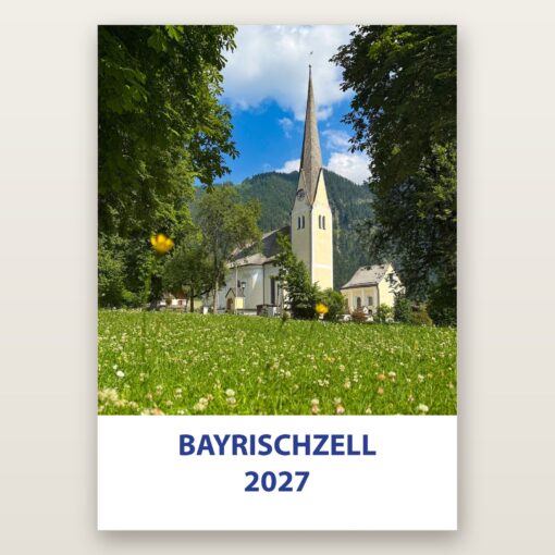 Titelblatt des Bayrischzell Wochenkalenders 2027